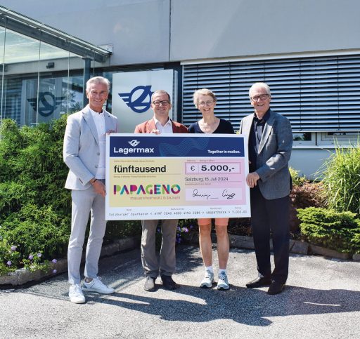 Lagermax unterstützt Kinderhospiz PAPAGENO